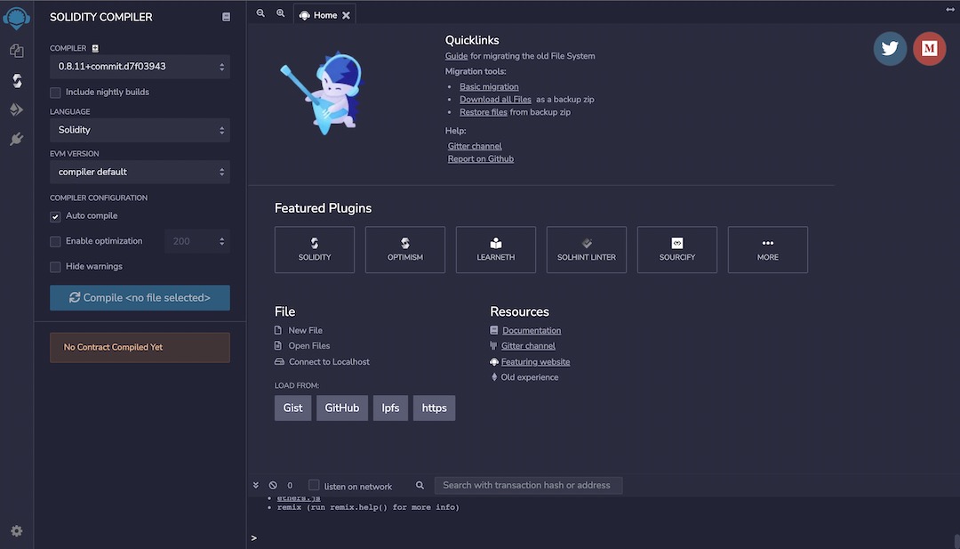 Remix Compiler Settings - Selecting latest release compiler & 