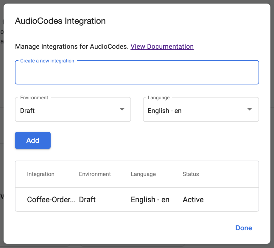 Voicebot based ordering system, Google Dialogflow, NLP, AudioCodes, connecting audiocodes, audiocodes with dialogflow